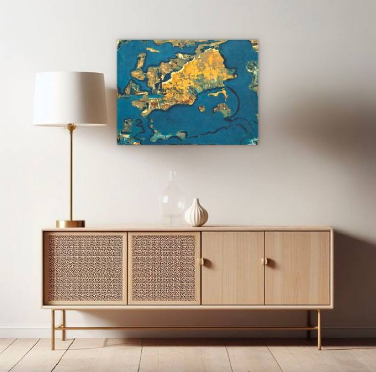 Original Abstract Painting by Wafa El Hilali