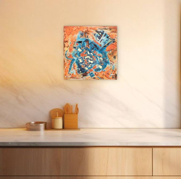 Original Abstract Painting by Wafa El Hilali