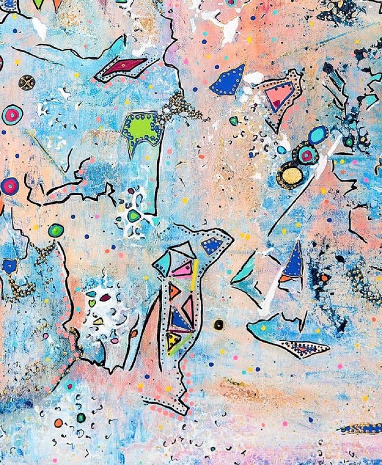 Original Abstract Painting by Wafa El Hilali