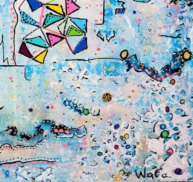 Original Abstract Painting by Wafa El Hilali
