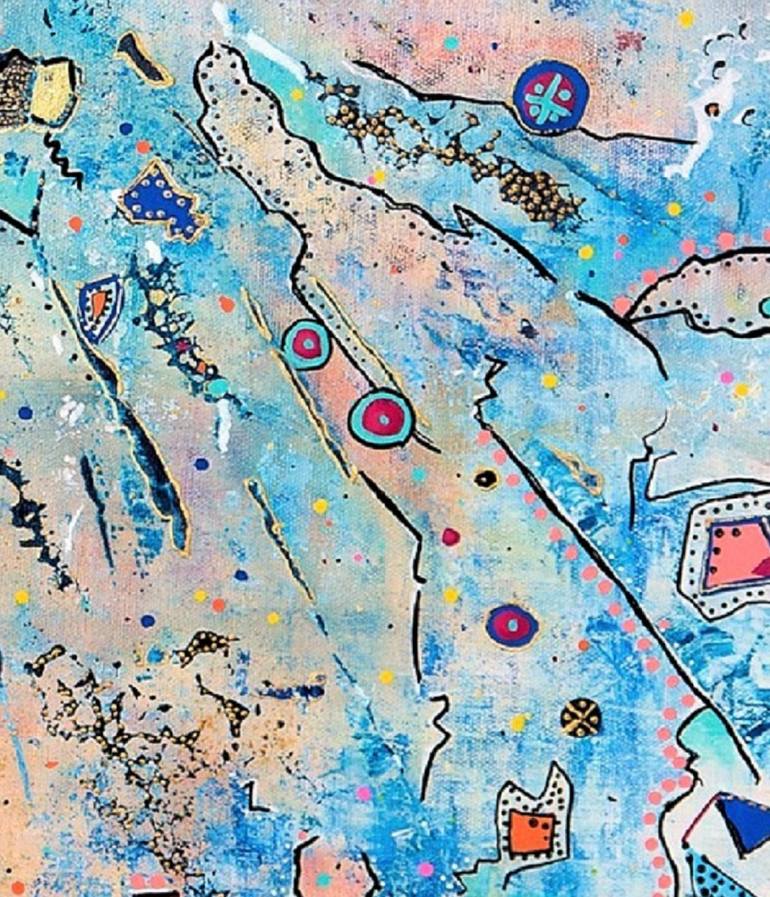 Original Abstract Painting by Wafa El Hilali