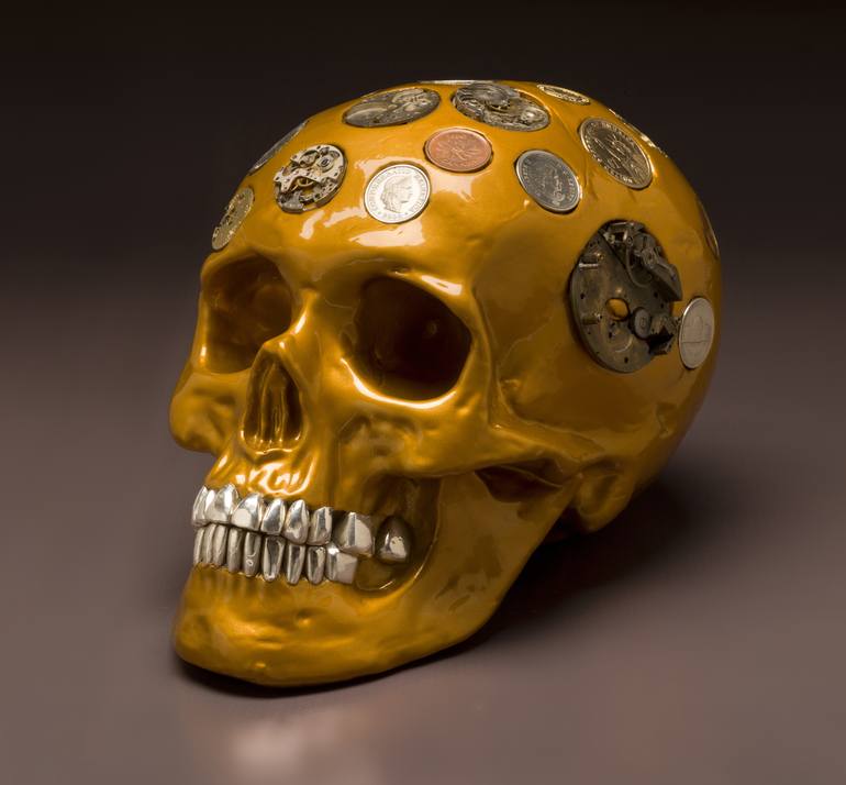 Original Mortality Sculpture by Kpavio Skull