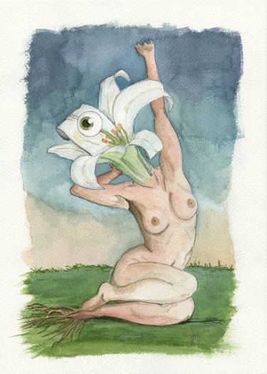 Print of Surrealism Nude Paintings by Peter Zentjens