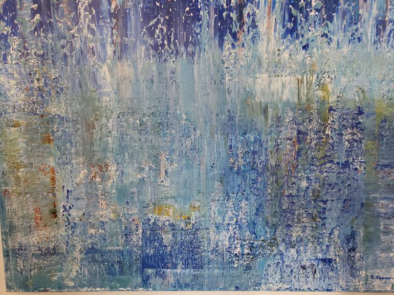 Original Abstract Expressionism Abstract Painting by Silvia Abercrombie