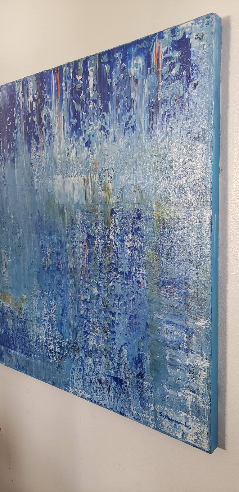 Original Abstract Expressionism Abstract Painting by Silvia Abercrombie