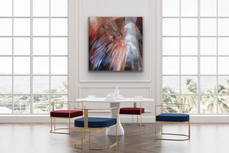 Original Abstract Expressionism Abstract Painting by Rochelle Blumenfeld