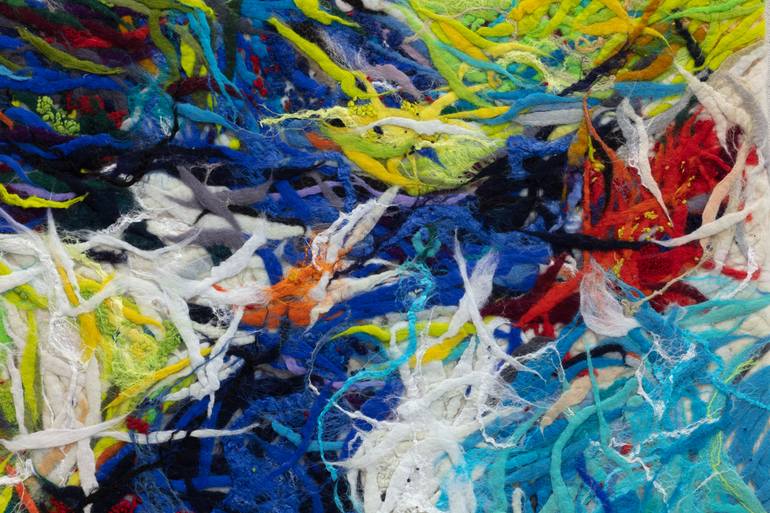 Original Abstract Expressionism Abstract Mixed Media by Olesia Tkachenko