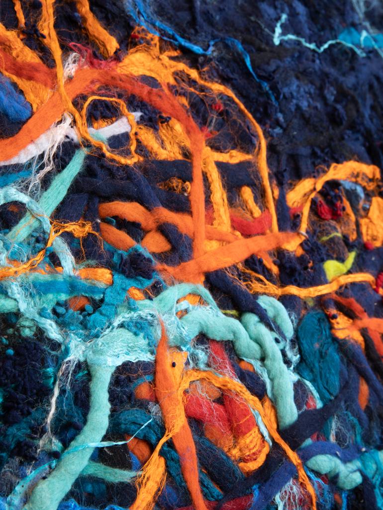 Original Abstract Expressionism Abstract Mixed Media by Olesia Tkachenko