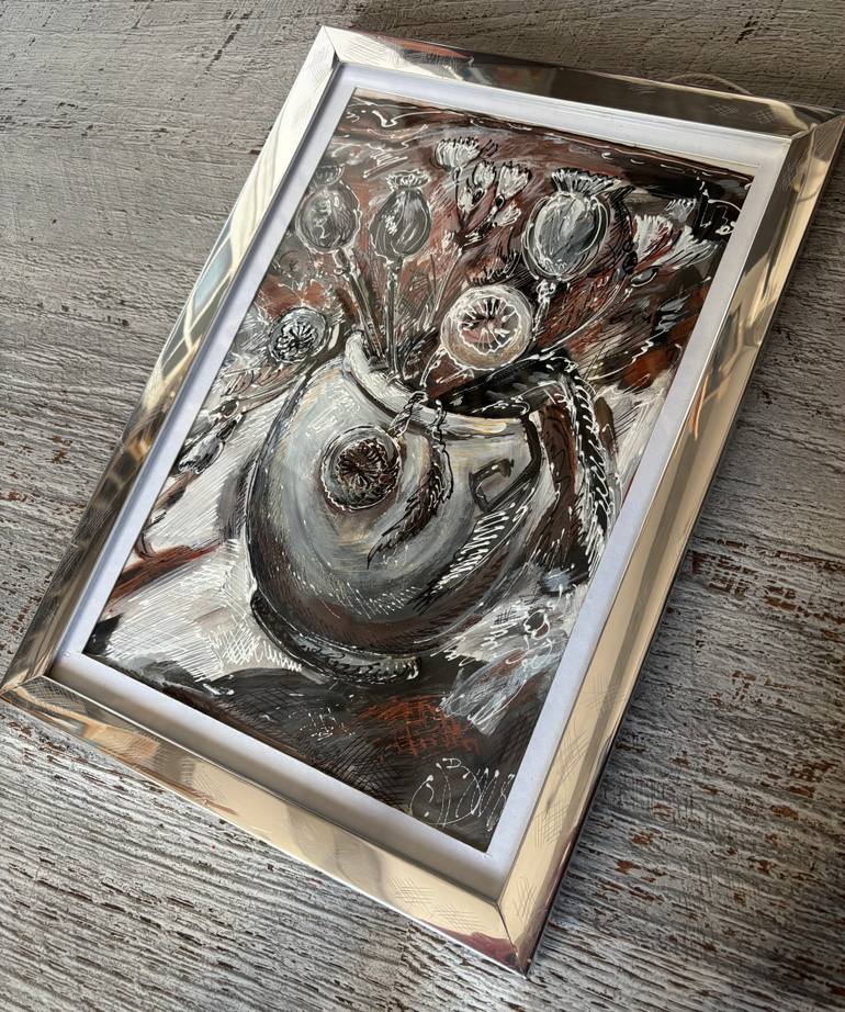 Original Abstract Architecture Painting by Iryna Fartukh