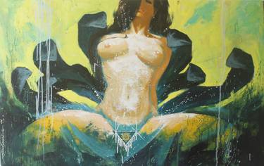 Original Figurative Nude Paintings by satish tayade