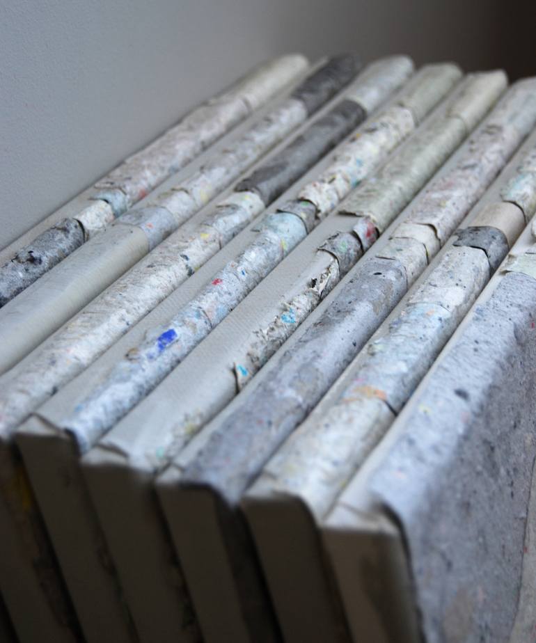 Original Abstract Expressionism Abstract Collage by Nick Maroussas