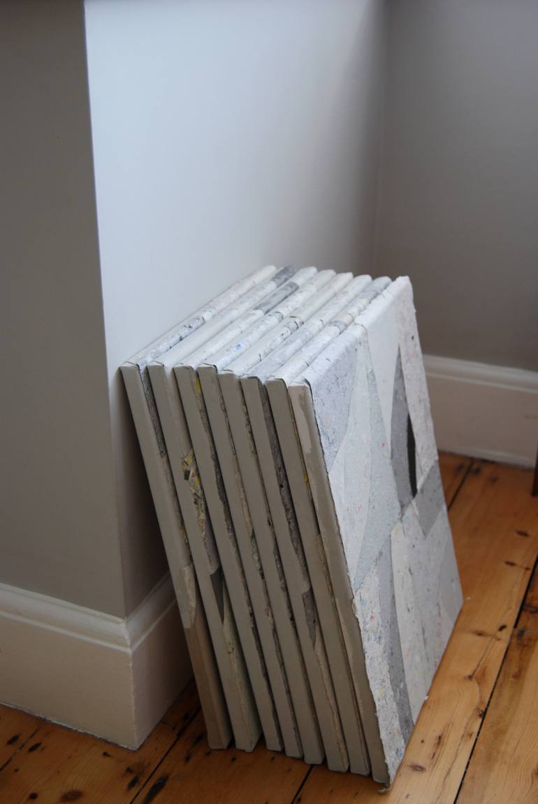 Original Abstract Expressionism Abstract Collage by Nick Maroussas