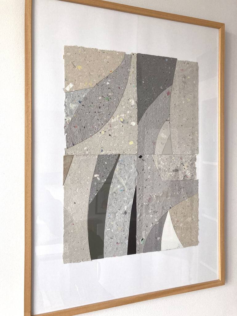 Original Contemporary Abstract Collage by Nick Maroussas