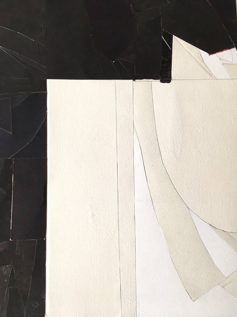 Original Abstract Expressionism Abstract Collage by Nick Maroussas