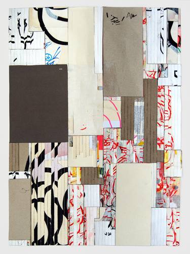 Original Abstract Graffiti Collage by Nick Maroussas