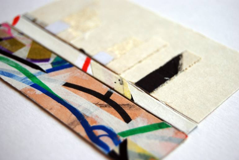 Original Abstract Graffiti Collage by Nick Maroussas