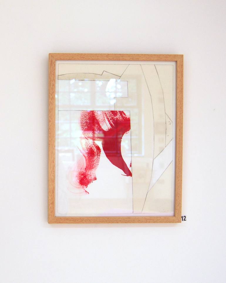 Original Abstract Expressionism Abstract Collage by Nick Maroussas