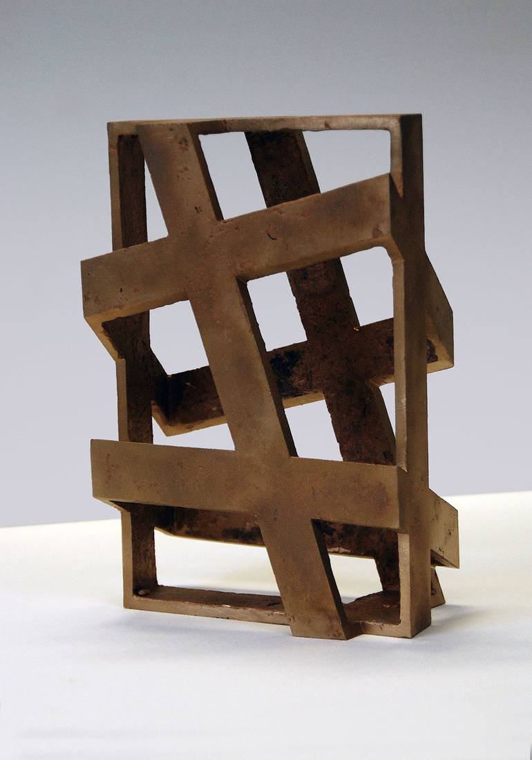 Original Conceptual Geometric Sculpture by Jos Kaarsemaker