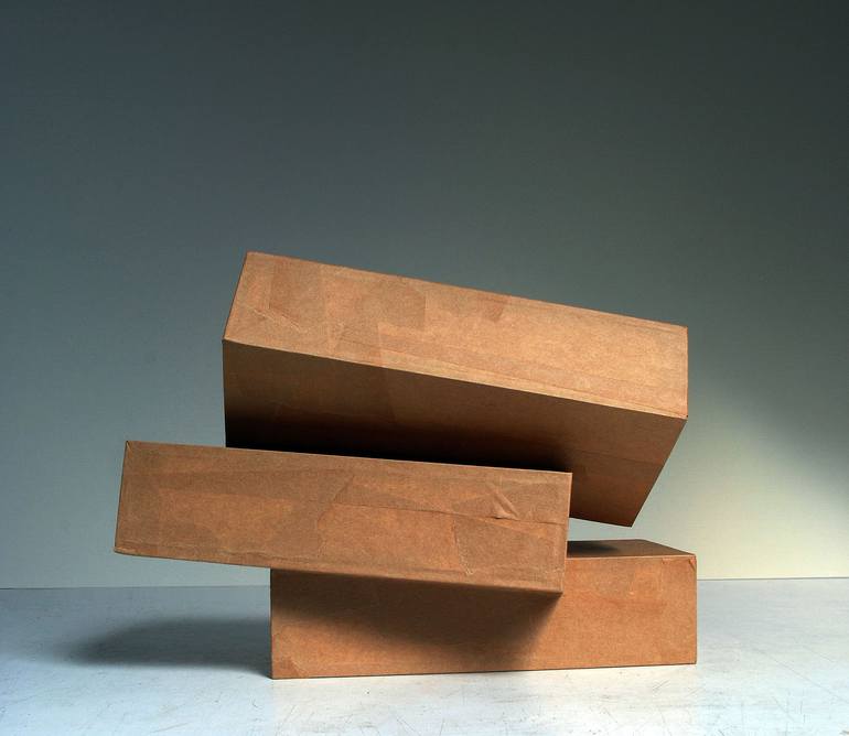 Original Modern Geometric Sculpture by Jos Kaarsemaker