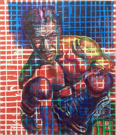 Original Figurative Sport Paintings by Miriam Cabello