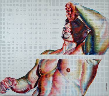 Print of Men Paintings by Miriam Cabello
