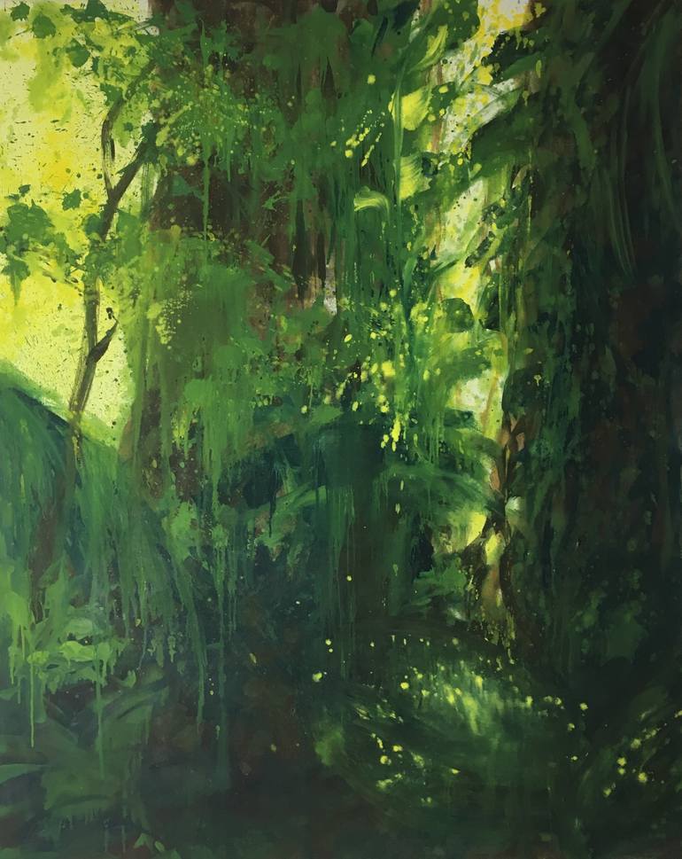 Morning in the rainforest Painting by Lu Kepler Saatchi Art