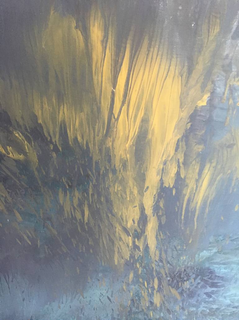 Original Abstract Nature Painting by Lu Kepler