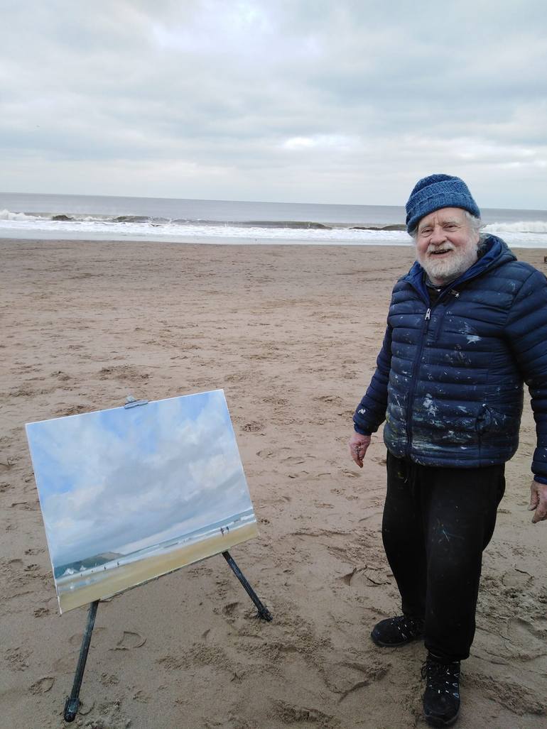 Original Impressionism Seascape Painting by Malcolm Ludvigsen