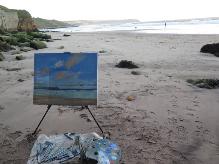 Original Figurative Seascape Painting by Malcolm Ludvigsen