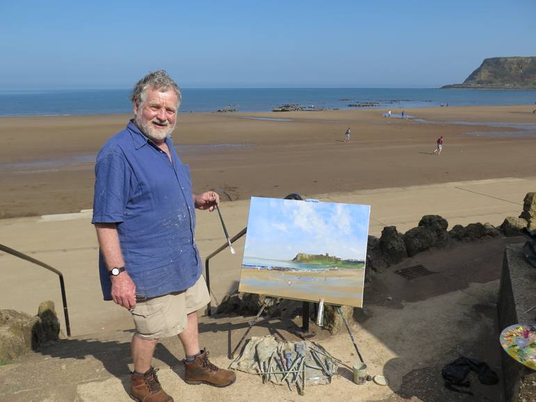 Original Impressionism Seascape Painting by Malcolm Ludvigsen