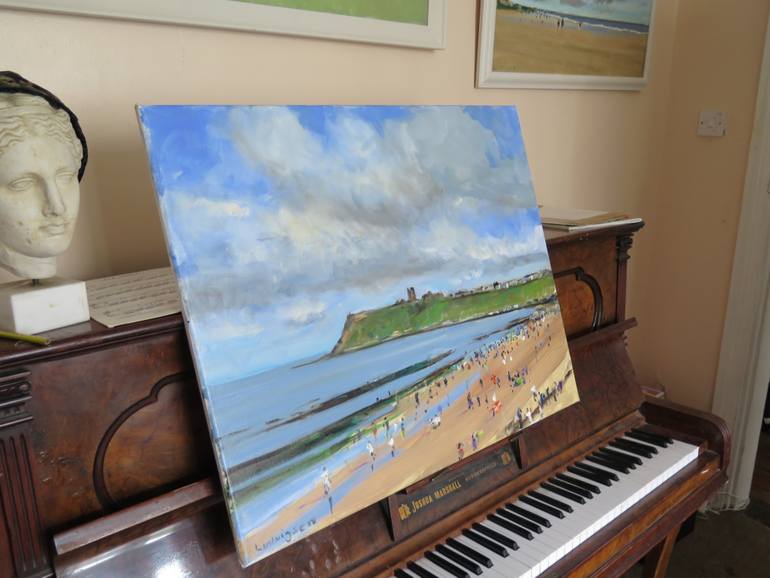 Original Impressionism Seascape Painting by Malcolm Ludvigsen