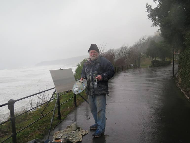 Original Figurative Seascape Painting by Malcolm Ludvigsen