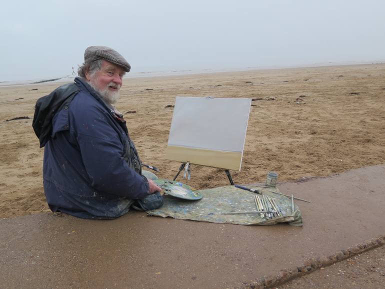 Original Expressionism Seascape Painting by Malcolm Ludvigsen