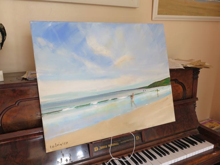 Original Figurative Seascape Painting by Malcolm Ludvigsen