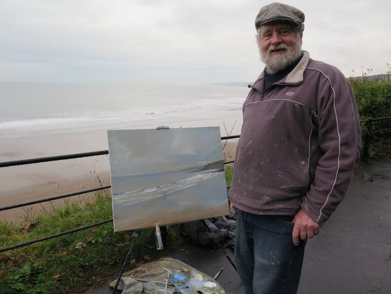 Original Figurative Seascape Painting by Malcolm Ludvigsen