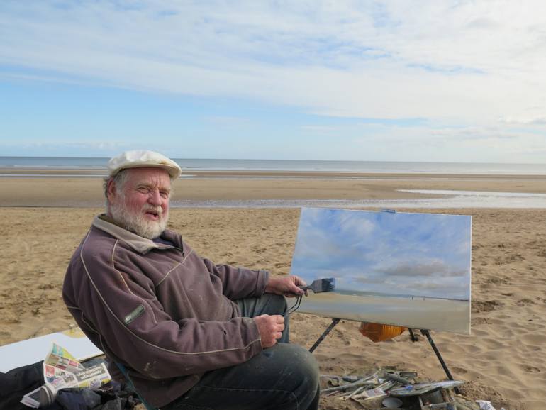 Original Figurative Seascape Painting by Malcolm Ludvigsen