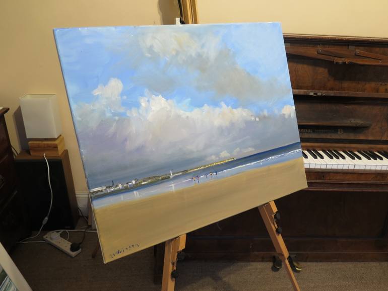 Original Impressionism Seascape Painting by Malcolm Ludvigsen