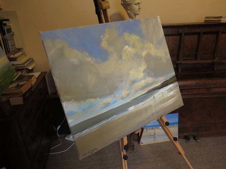 Original Impressionism Seascape Painting by Malcolm Ludvigsen