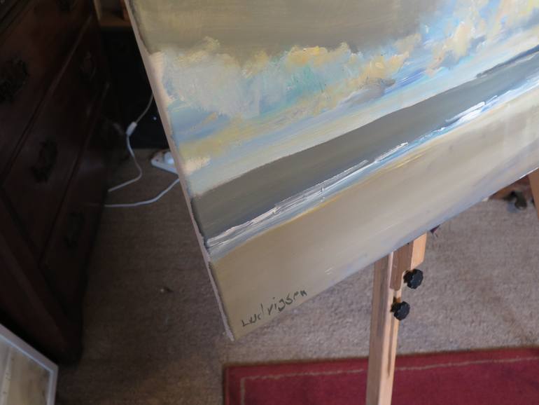 Original Impressionism Seascape Painting by Malcolm Ludvigsen