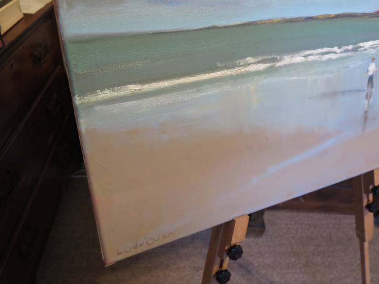 Original Impressionism Seascape Painting by Malcolm Ludvigsen