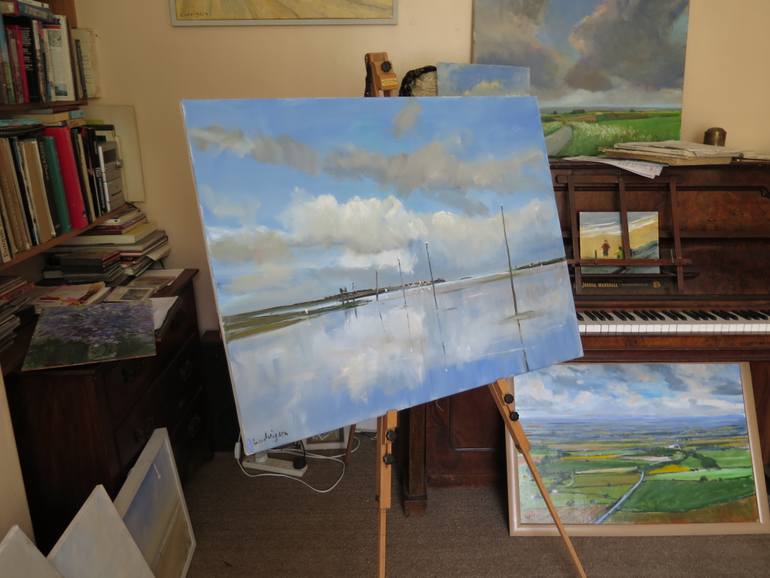 Original Impressionism Seascape Painting by Malcolm Ludvigsen