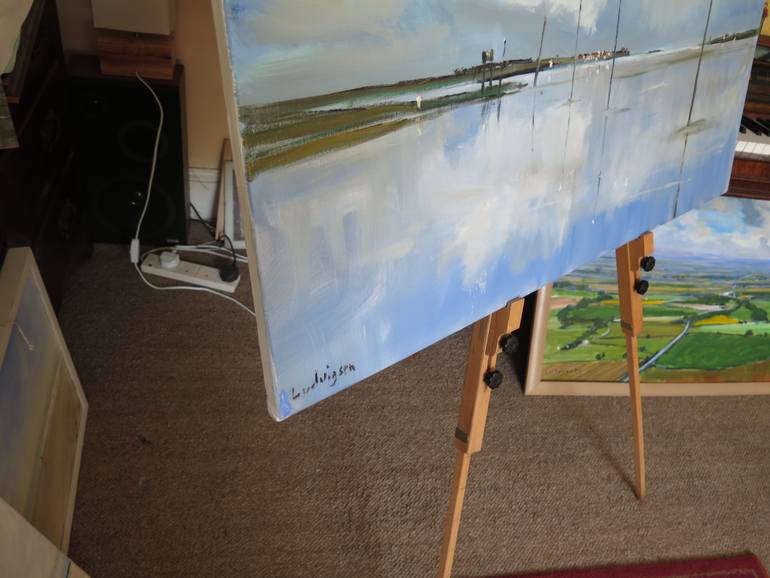 Original Impressionism Seascape Painting by Malcolm Ludvigsen