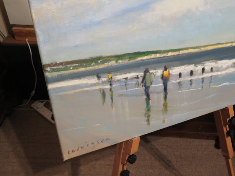 Original Impressionism Seascape Painting by Malcolm Ludvigsen