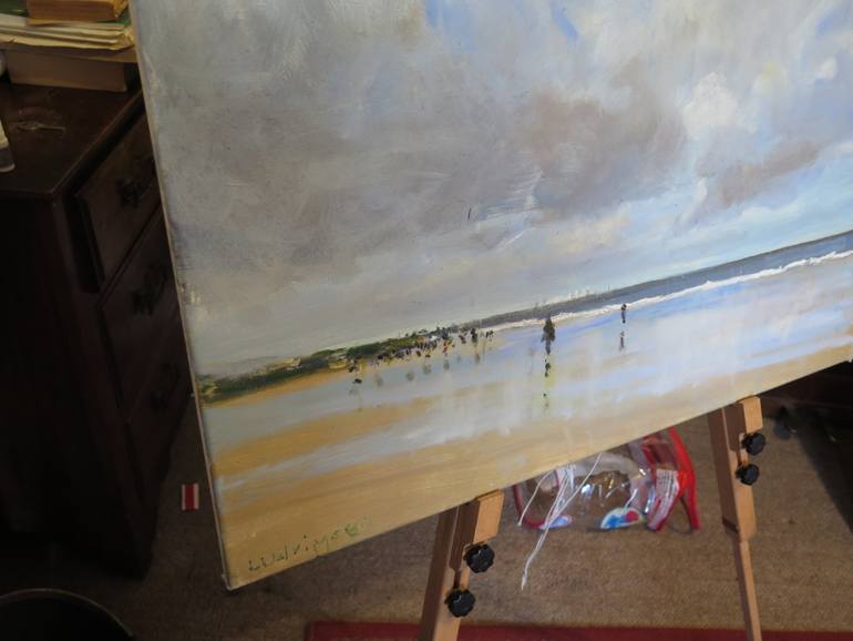 Original Impressionism Seascape Painting by Malcolm Ludvigsen