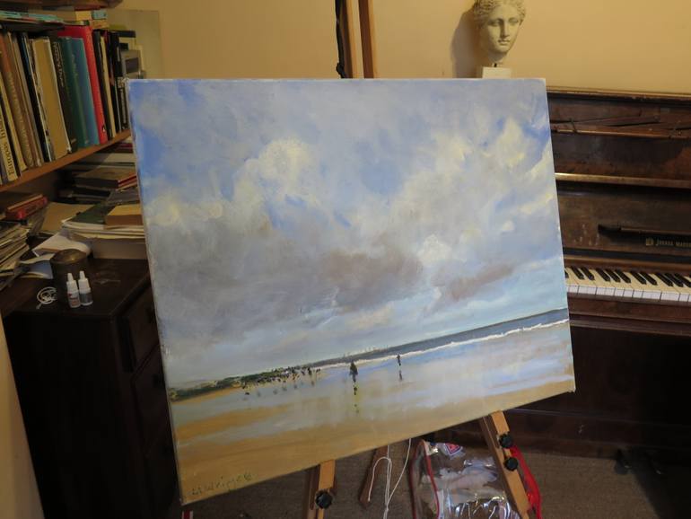 Original Impressionism Seascape Painting by Malcolm Ludvigsen