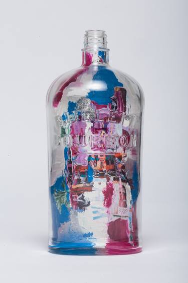 Saatchi Art Artist Bulleit Frontier Whiskey; Sculpture, “Bulleit Art in a Bottle: 'Spirit of Miami'” #art