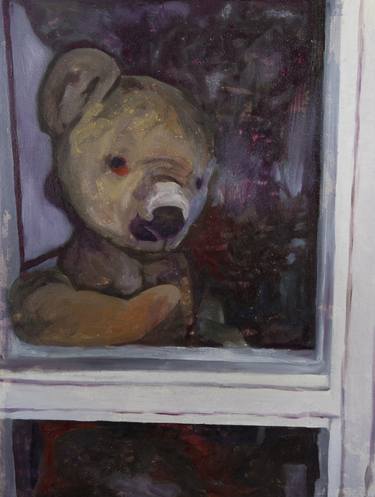 Semi profile of bear in the window thumb