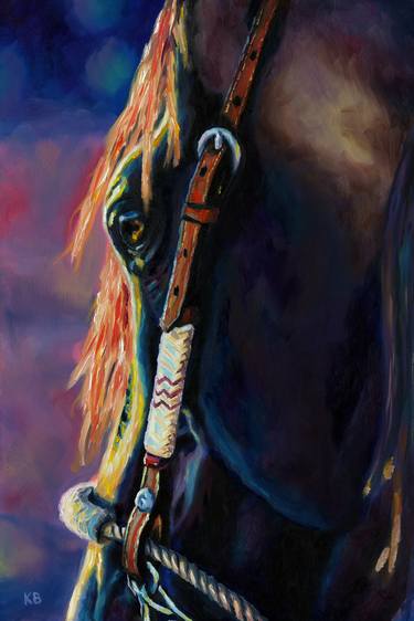 Print of Horse Paintings by Karen Broemmelsick