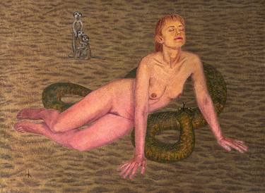 Print of Figurative Nude Paintings by Michael Kiselev