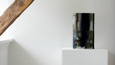 Unique hndbuildt stoneware vessel thumb